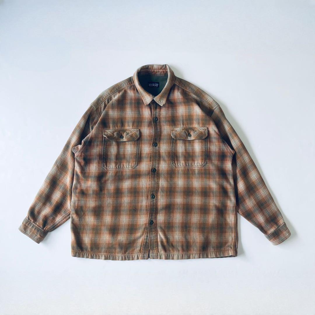 セ*イ様 【希少】パタゴニア オンブレチェックヘビーフランネルシャツ