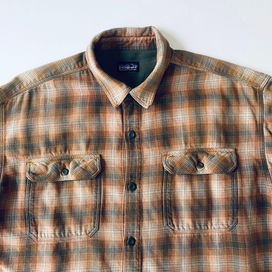 セ*イ様 【希少】パタゴニア オンブレチェックヘビーフランネルシャツ
