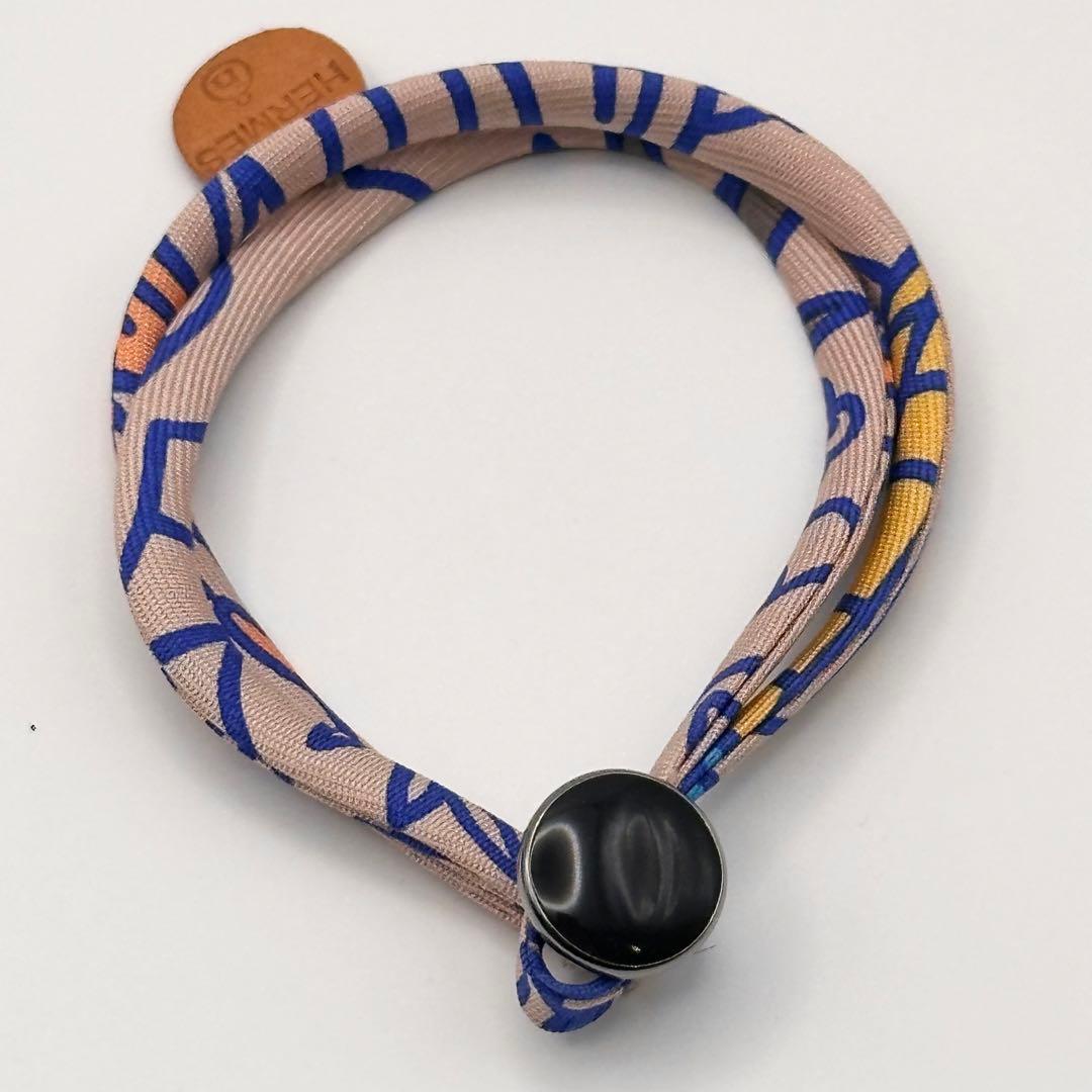 美品✨HERMES エルメス プティアッシュ シルクブレスレット ピンク