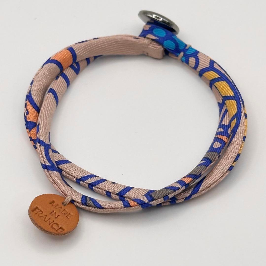 美品✨HERMES エルメス プティアッシュ シルクブレスレット ピンク