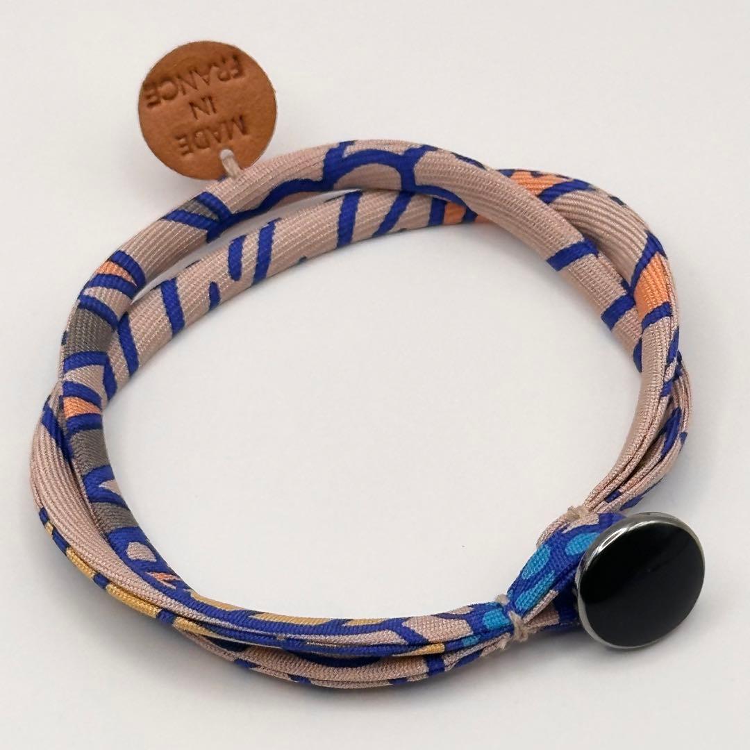 美品✨HERMES エルメス プティアッシュ シルクブレスレット ピンク