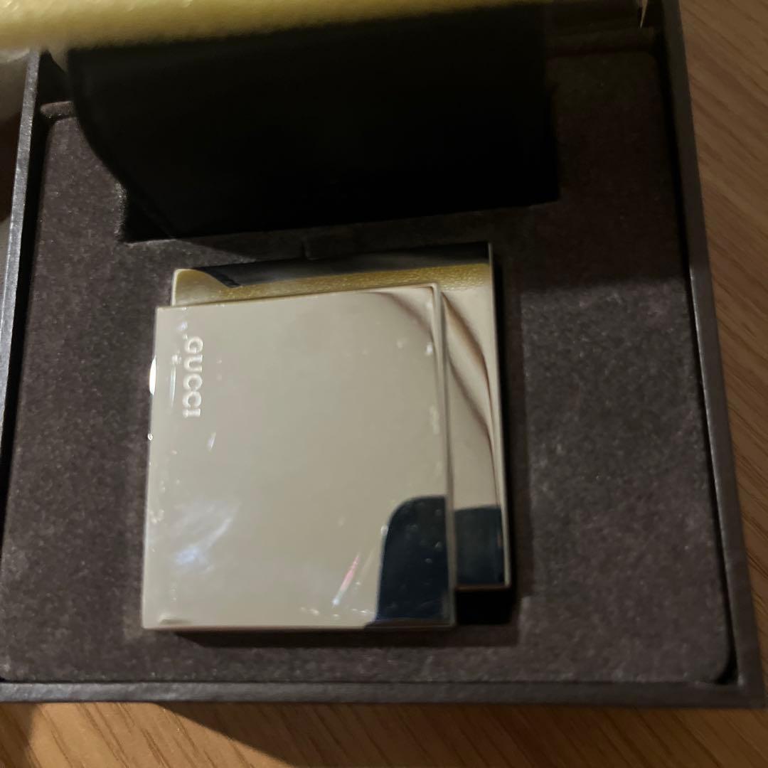 グッチ 置時計トラベルクロック 保存ケース有 クォーツ 中古品