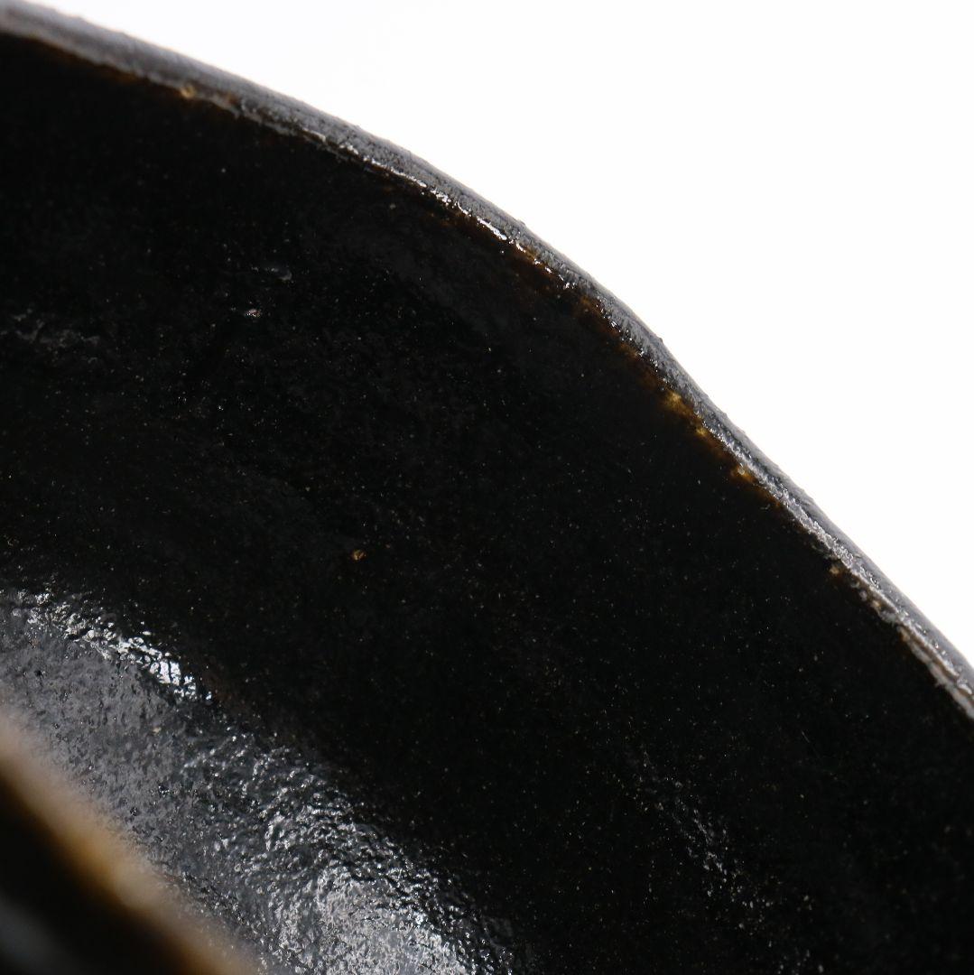 十代 楽吉左衛門 旦入作 黒茶碗 弘入極書 表千家十三代 即中斎識箱　SX604