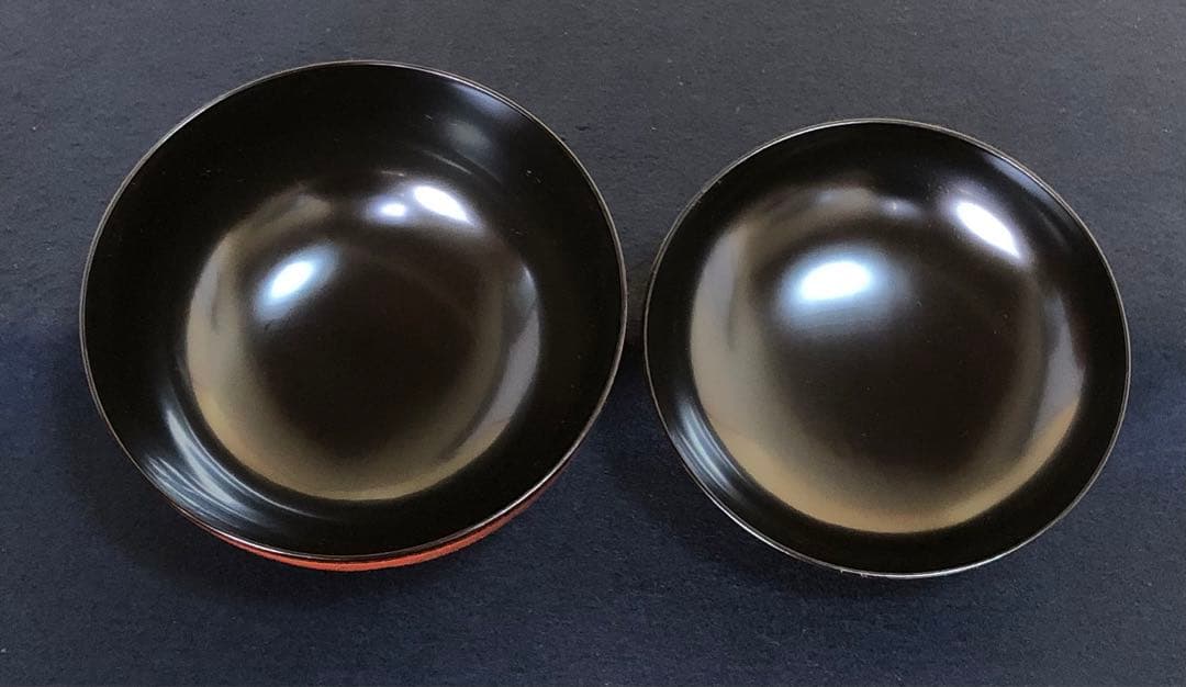 《R》正法寺蒔絵 煮物椀5客 葵春作 木製漆器 共箱　251208お4