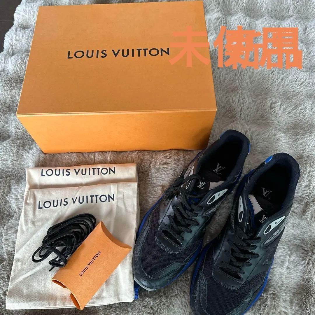 未使用）LOUIS VUITTON スニーカー ブラック ブルーサイズ10
