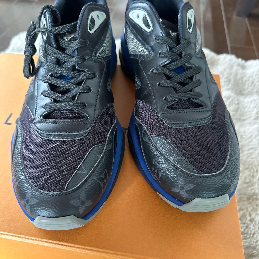 未使用）LOUIS VUITTON スニーカー ブラック ブルーサイズ10