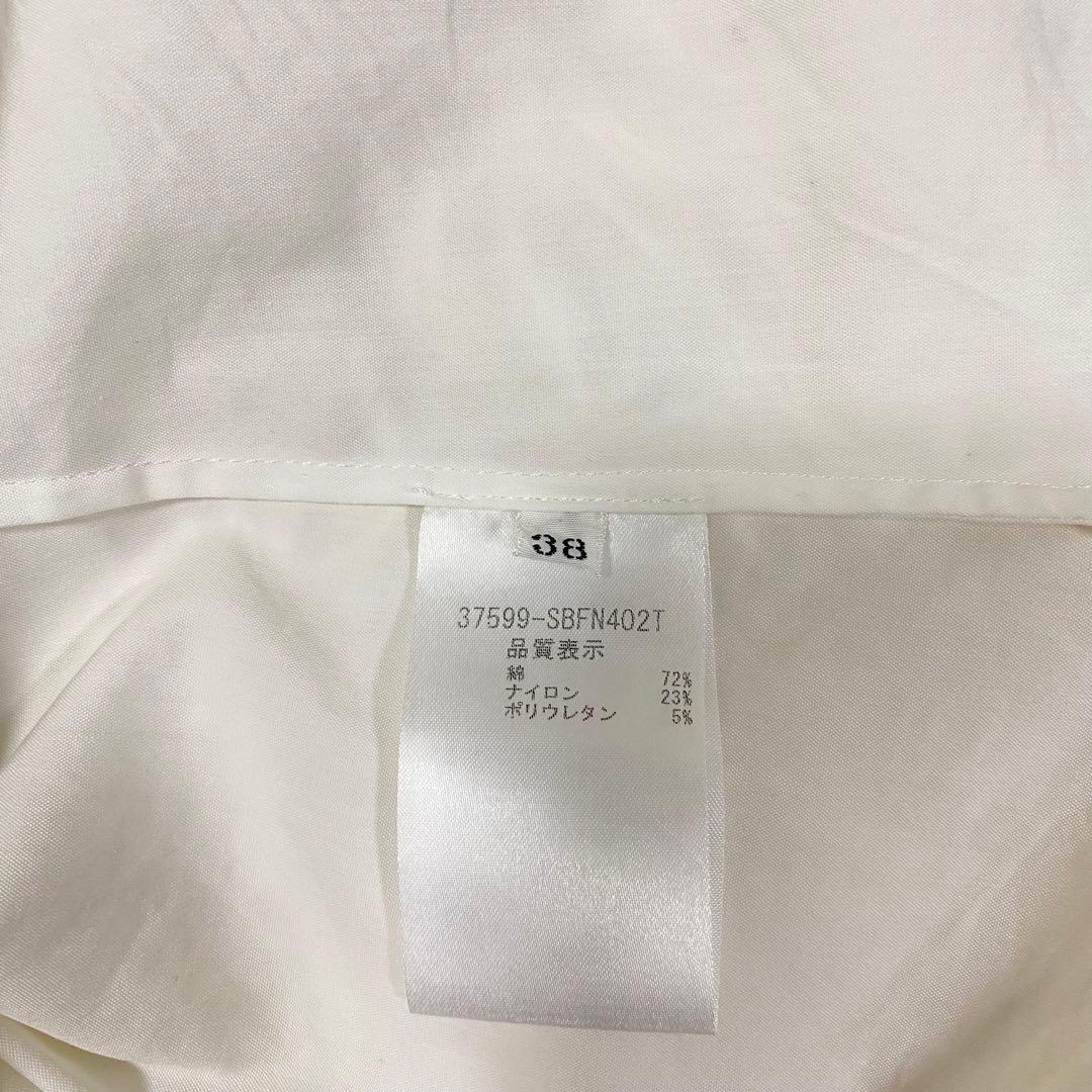 FOXEY ホワイト パフスリーブシャツ 38