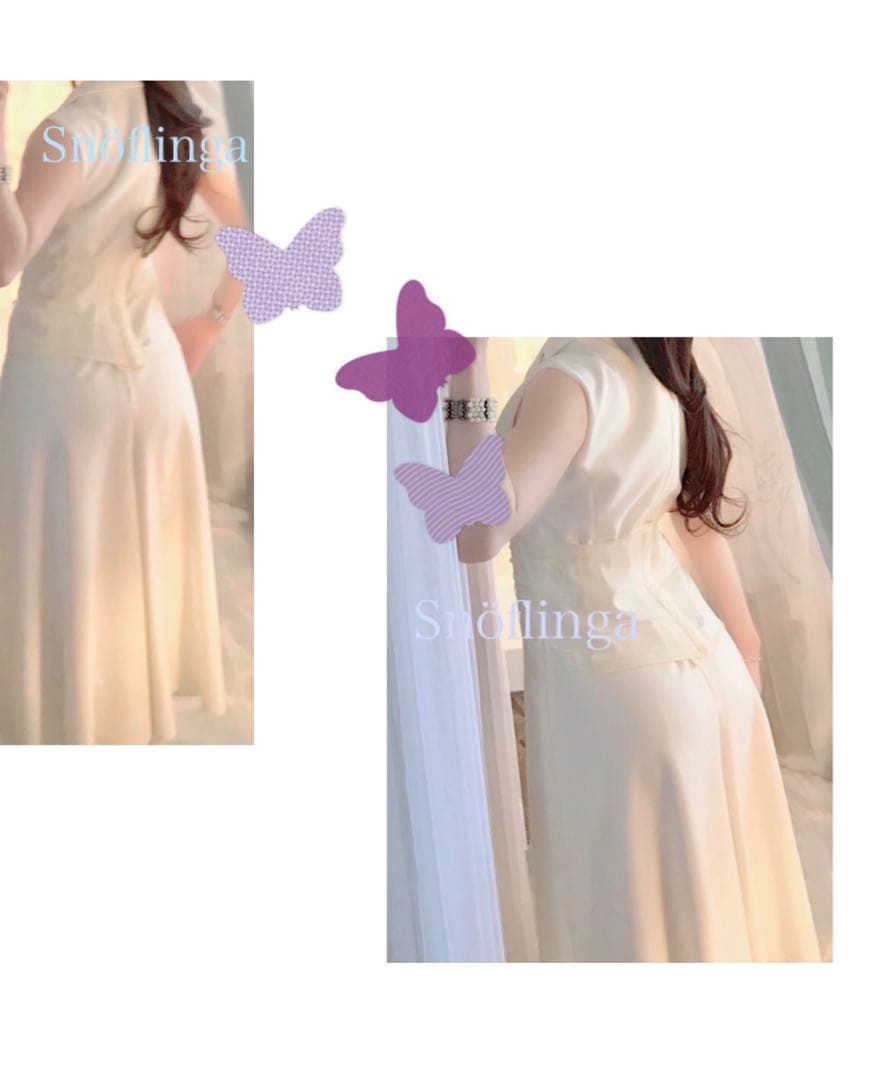 FOXEY ホワイト　ペインタースーツ