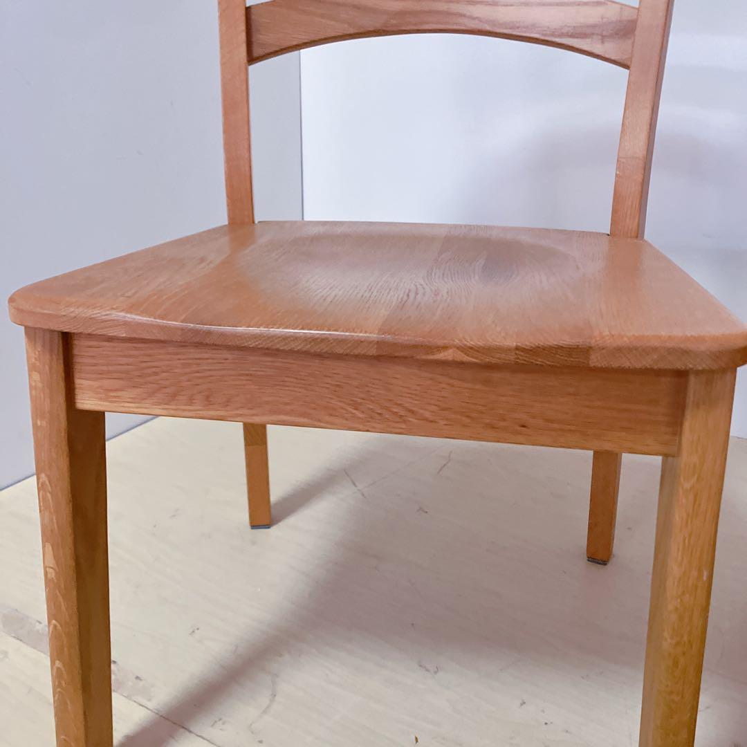 木製　ダイニングチェア　2脚セット　北欧　アームレスチェア　カントリー