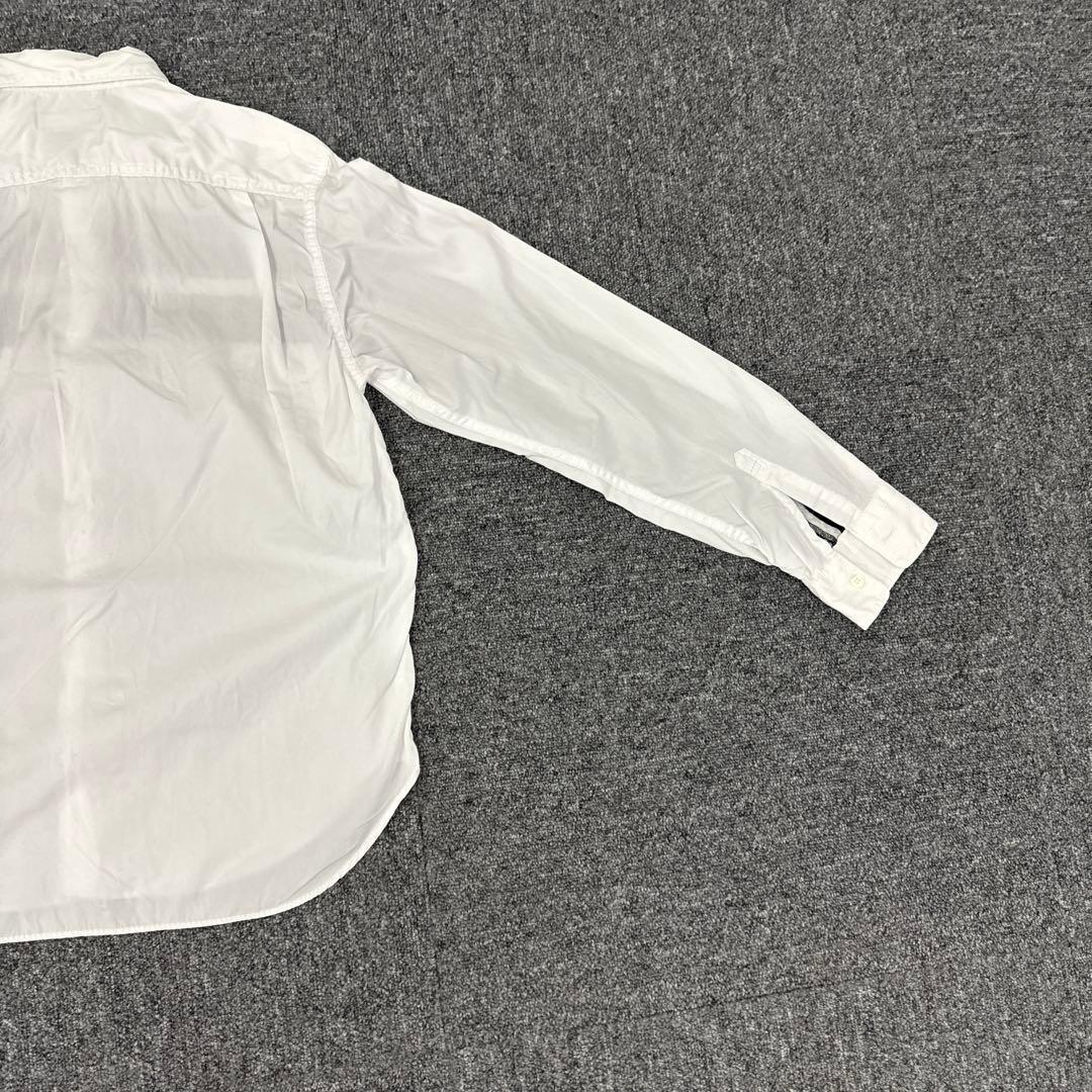 299コムデギャルソンオム　ホワイト ストライプ 長袖シャツ