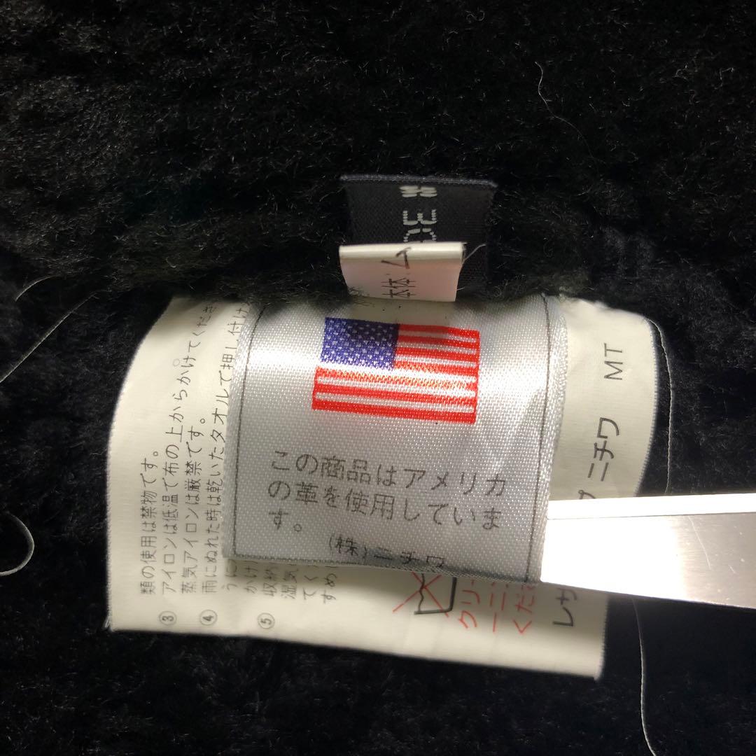 ムートンジャケット　b3 黒　羊革