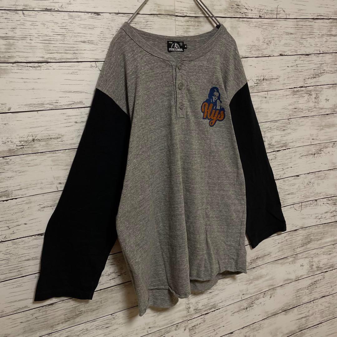 758【入手困難】ヒステリックグラマー♤ビッグロゴ　ラグランTシャツ　希少　美品