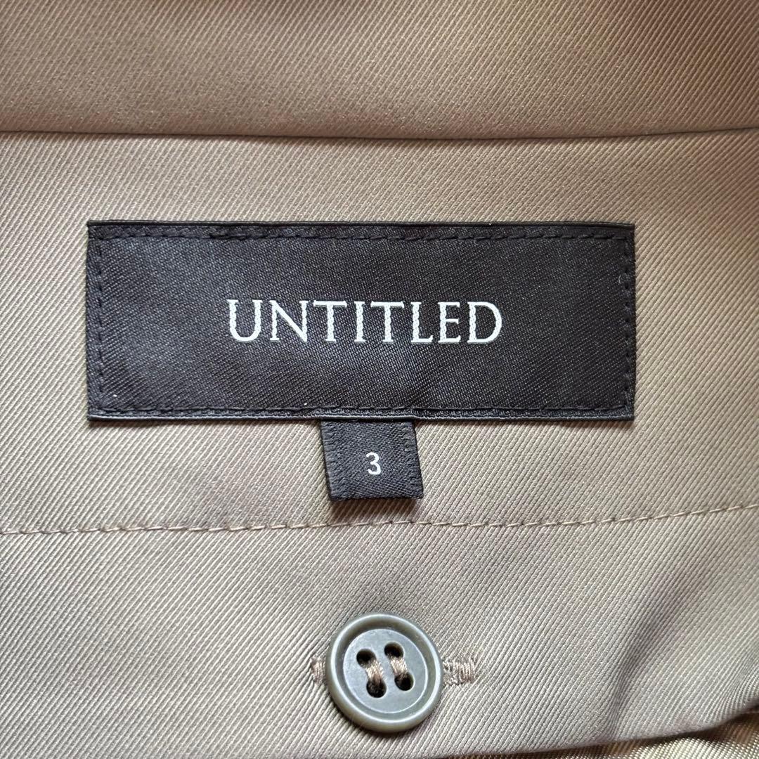 美品 アンタイトル 撥水 中綿ライナー付き2WAY フーデットコート サイズ3