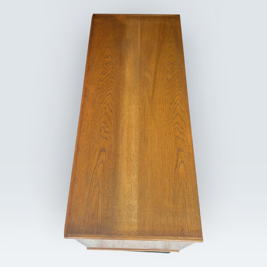 【送料込】英国アンティーク調 ローチェスト 3段 テレビ台 オーク 収納 家具