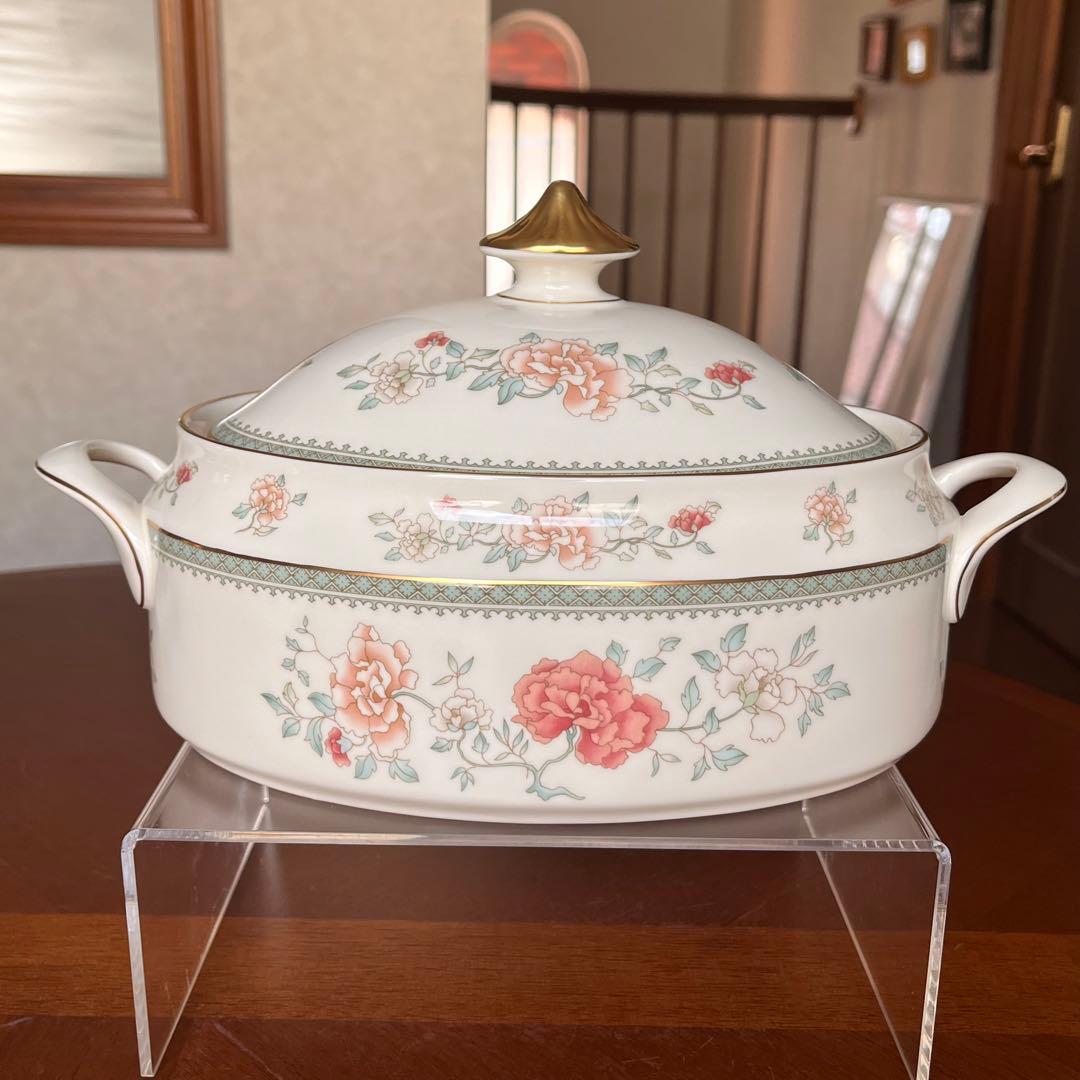 【レア美品】英国製　ミントン★ジャスミン★シノワズリ　カバードベジタブル