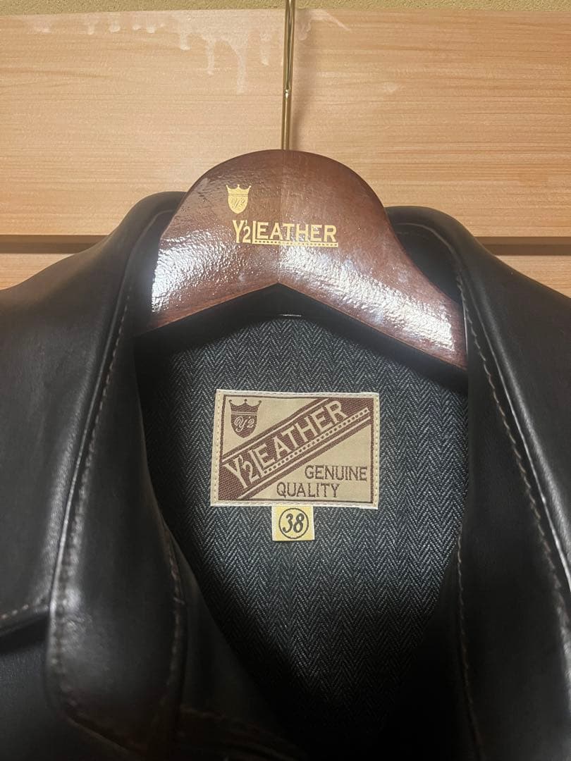 【Y'2 LEATHER LSC-76-C 】レザージャケット 38