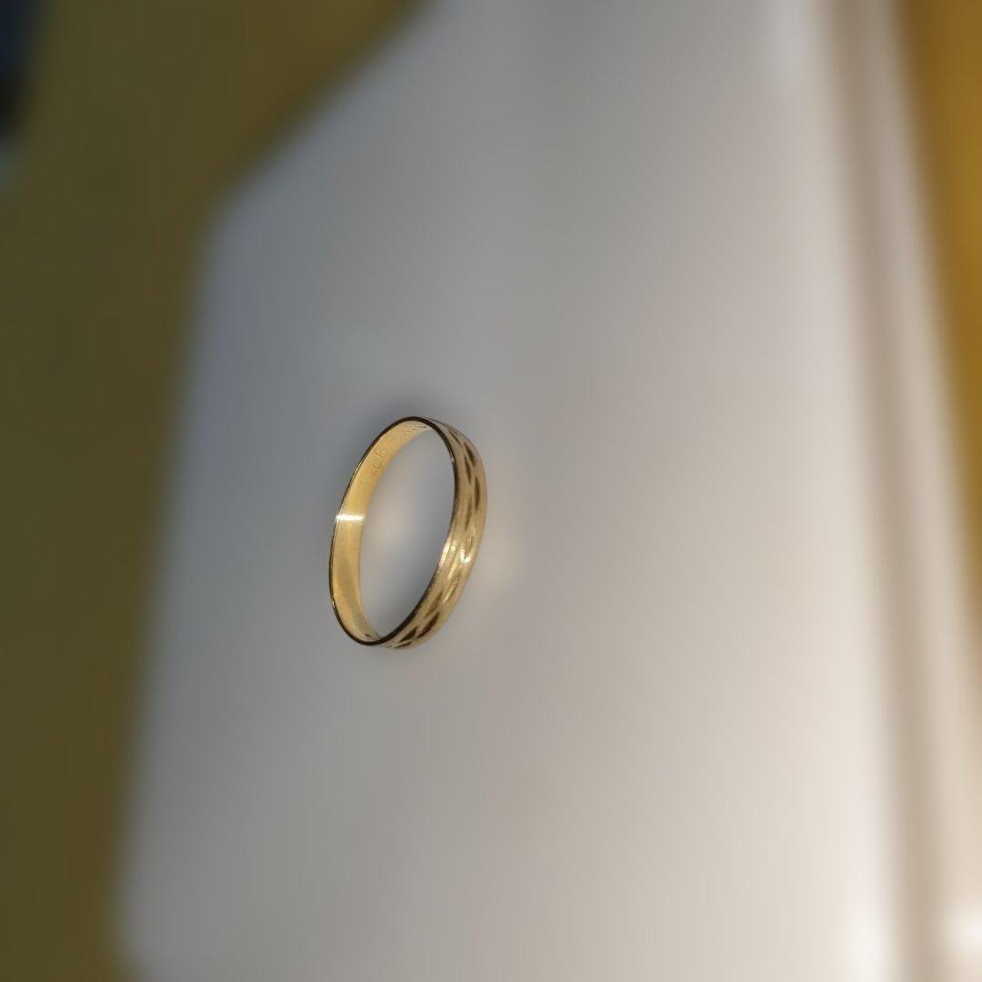 ラ*ン様 750 ゴールド シンプルリング　刻印あり
