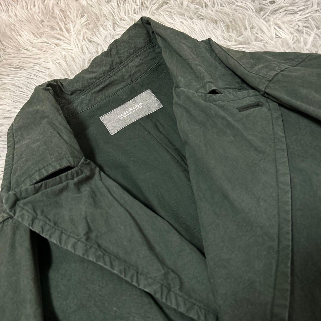 【美品】nest Robe スーピマコットンフレンチアーミーコート