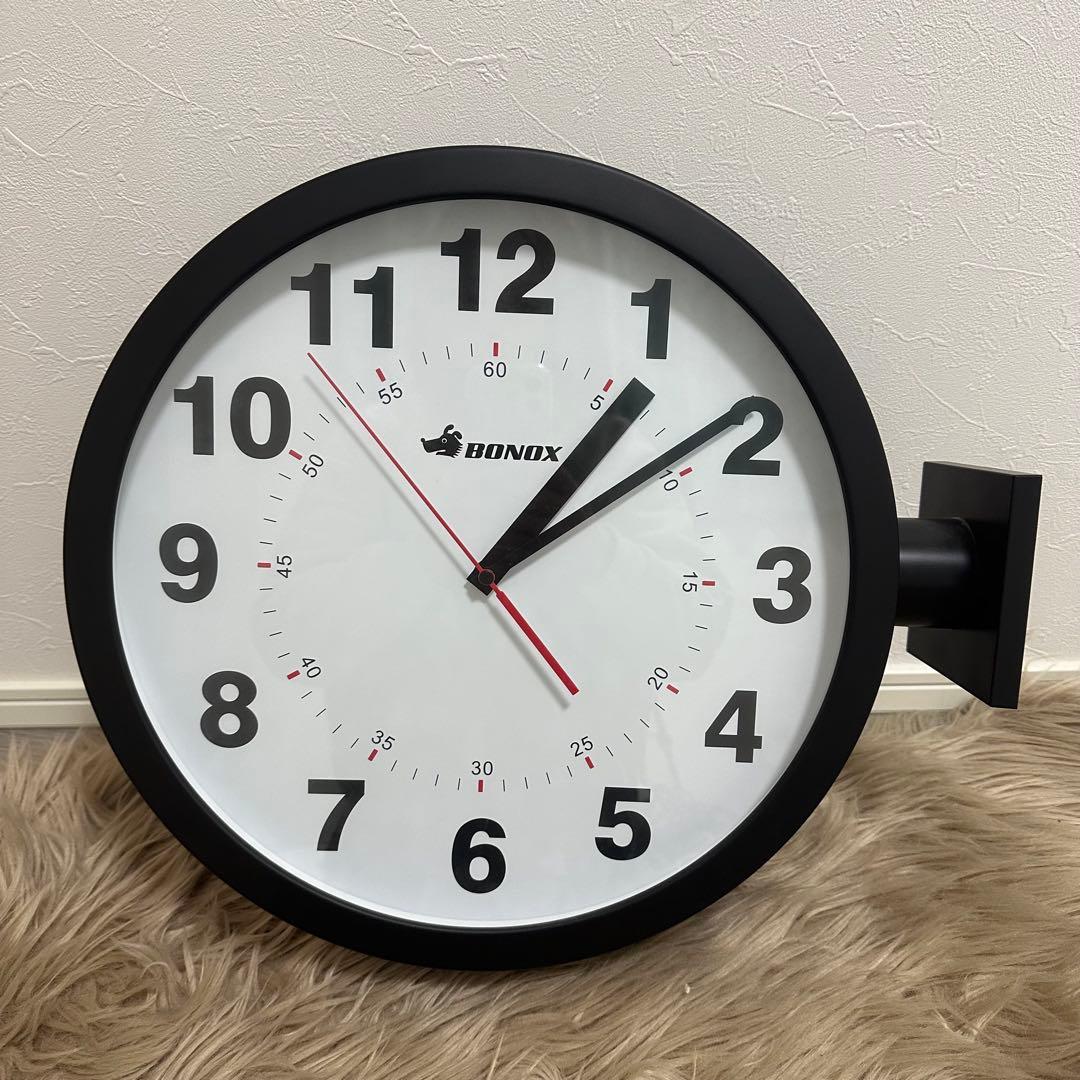 ダルトン ダブルフェイス 両面時計 BK