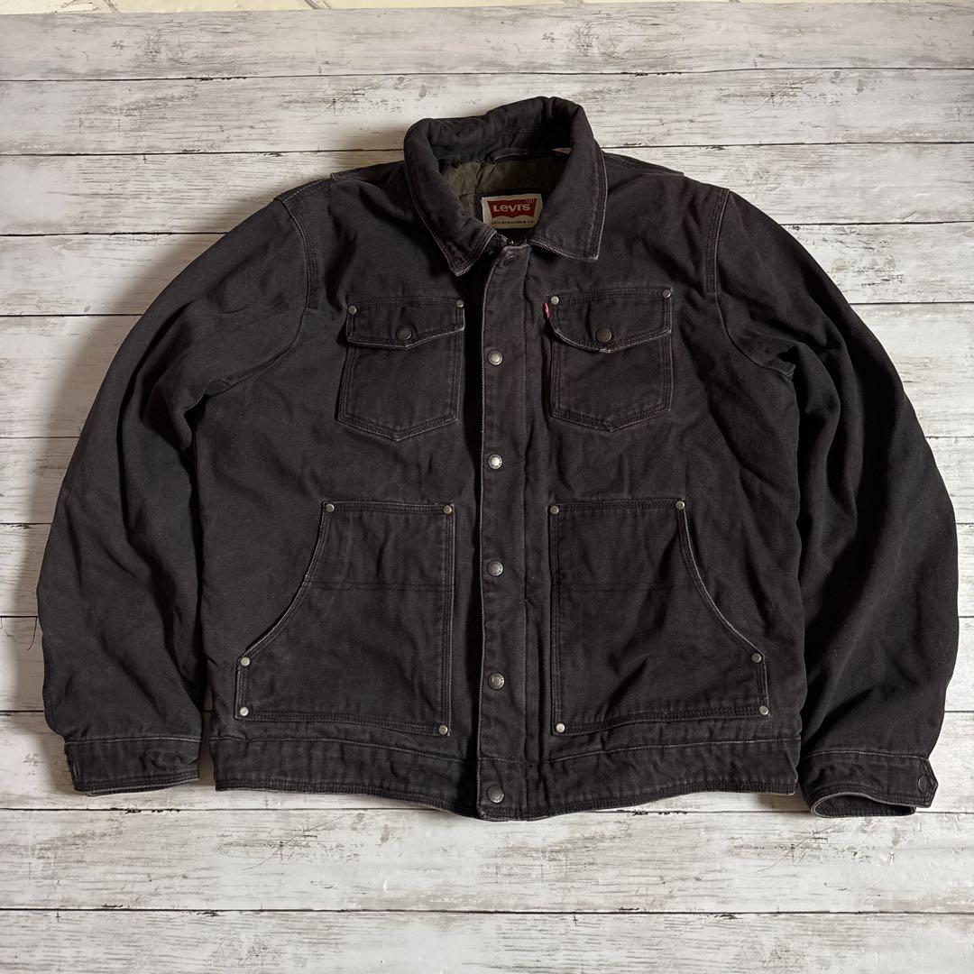 古*生様 Levi's リーバイス コットン ダックワークジャケットブラック　メ