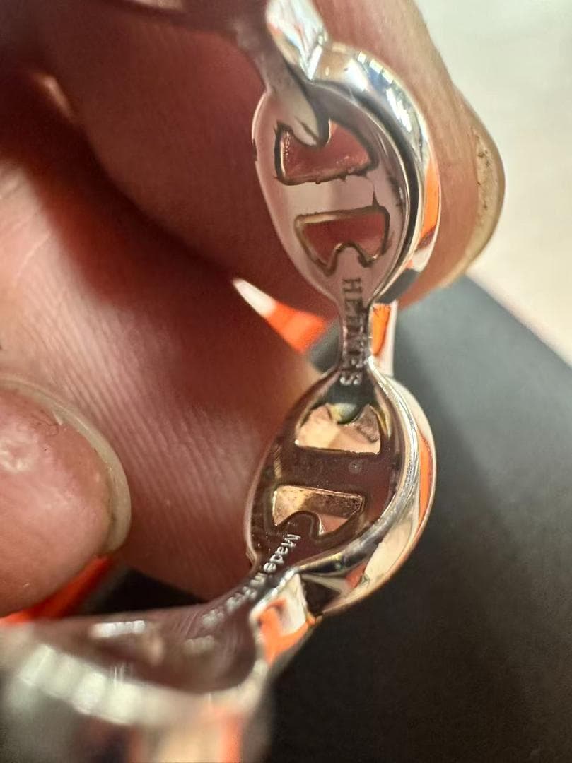 【極美品】エルメス アンシェネ リング 52（12号）シェーヌダンクル 指輪