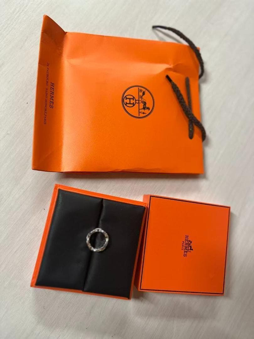 【極美品】エルメス アンシェネ リング 52（12号）シェーヌダンクル 指輪