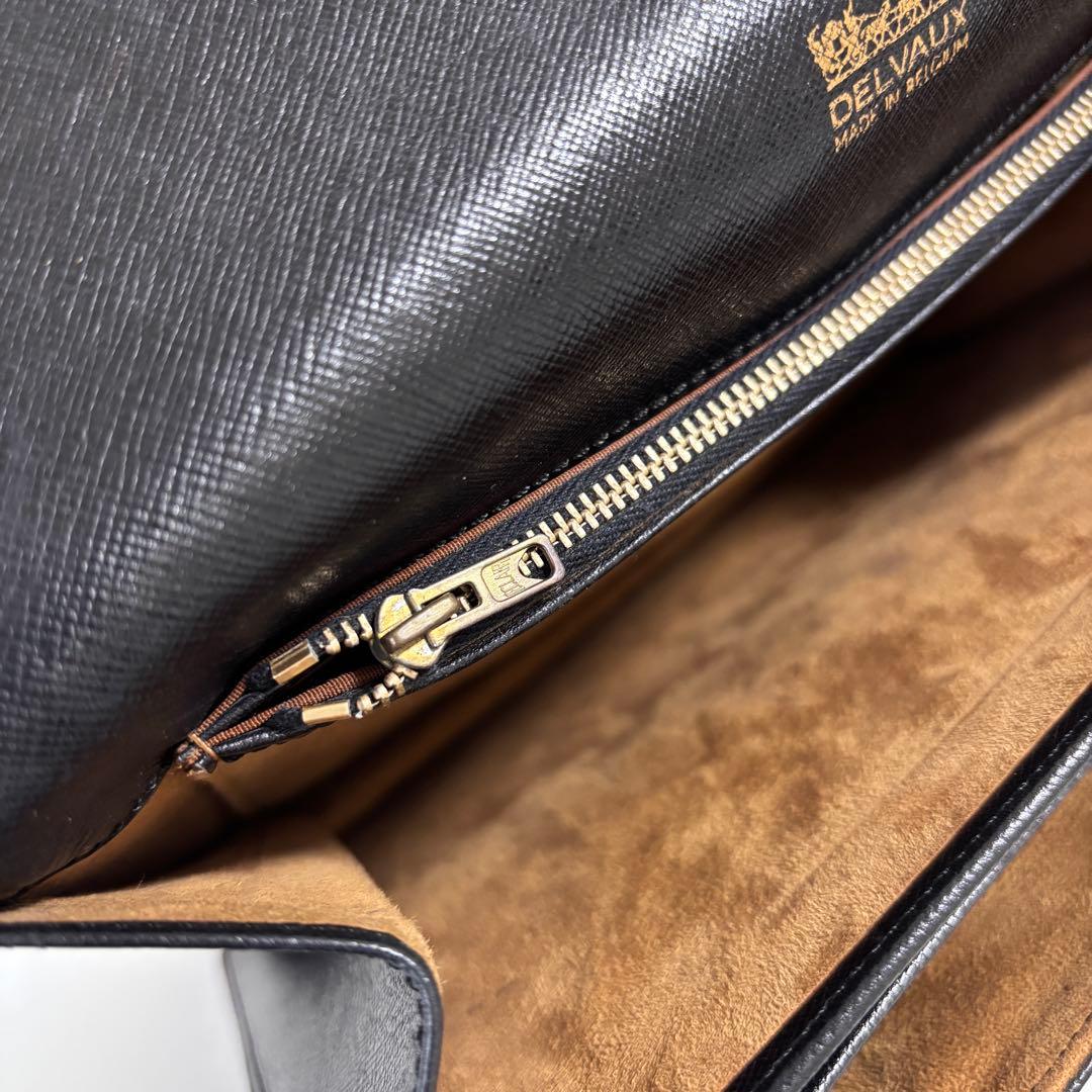 DELVAUX デルヴォー レザー バッグ ブラック ヴィンテージ 希少
