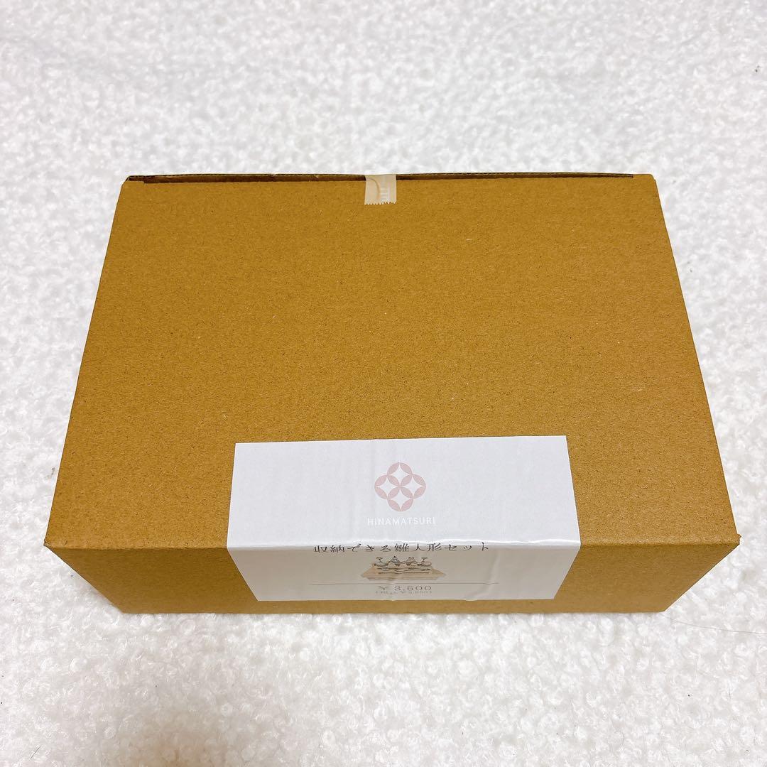 新品未使用❤️収納できる木製ひな人形セット