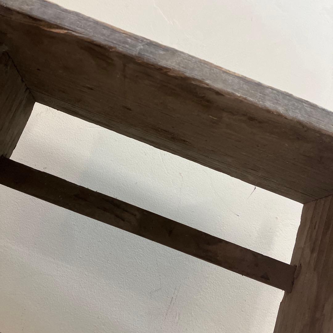 A-5 昭和レトロ 古木 古道具 くさび型 オープンシェルフ オープンラック