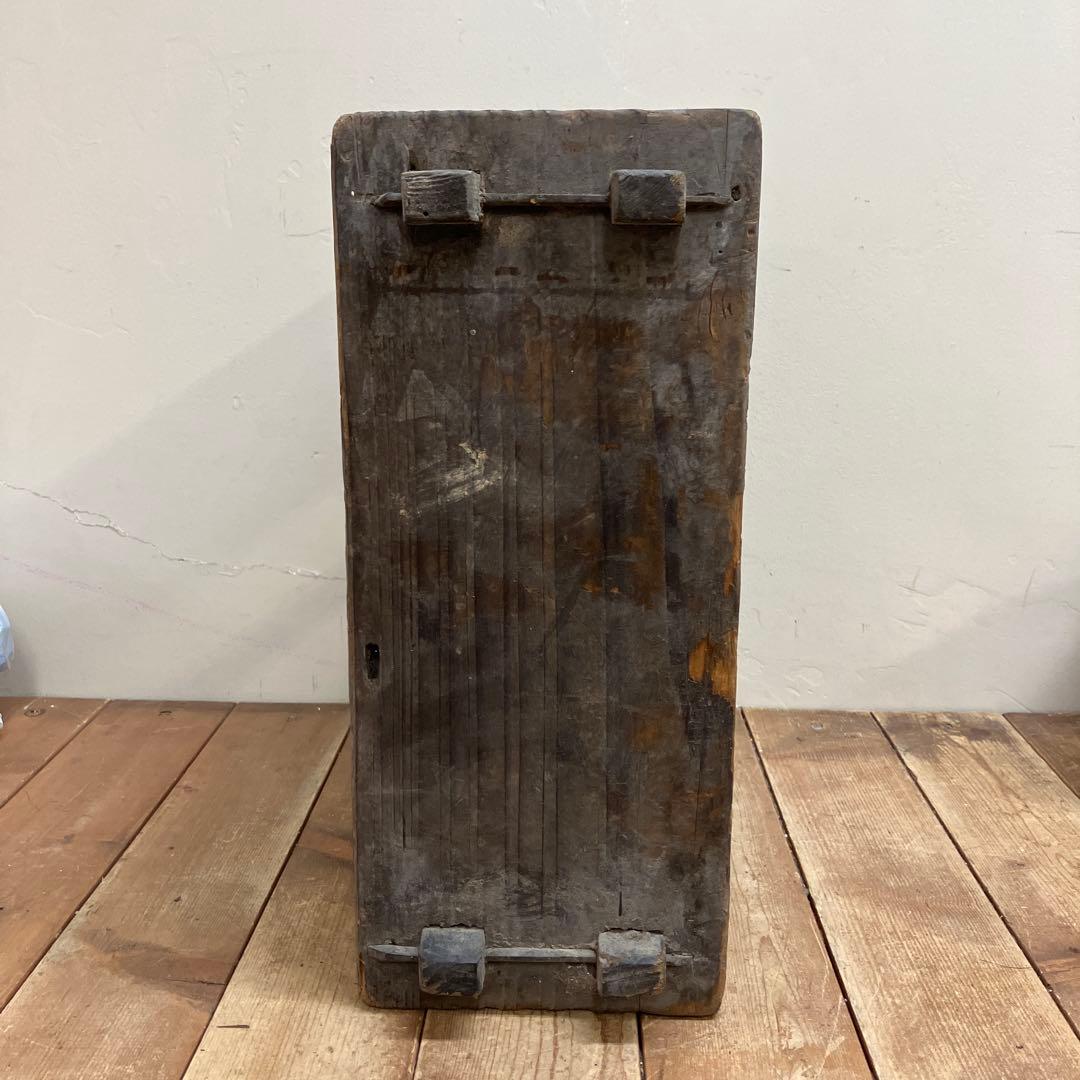 A-5 昭和レトロ 古木 古道具 くさび型 オープンシェルフ オープンラック