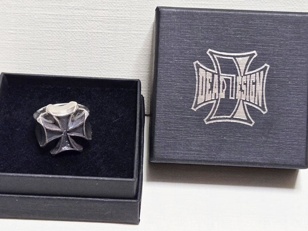 DEAD DESIGN クロスリング シルバー