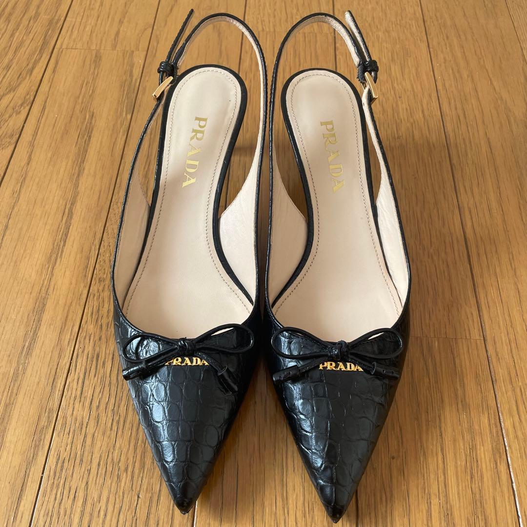PRADA パンプス　ブラック　サイズ35(23cm程度) ミュール