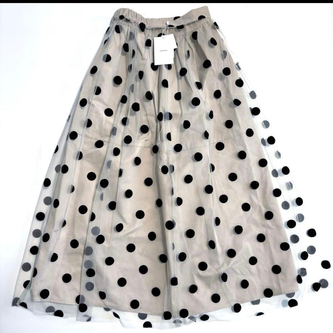 新品 ameri アメリ OTONA MUSE DOT TULLE SKIRT