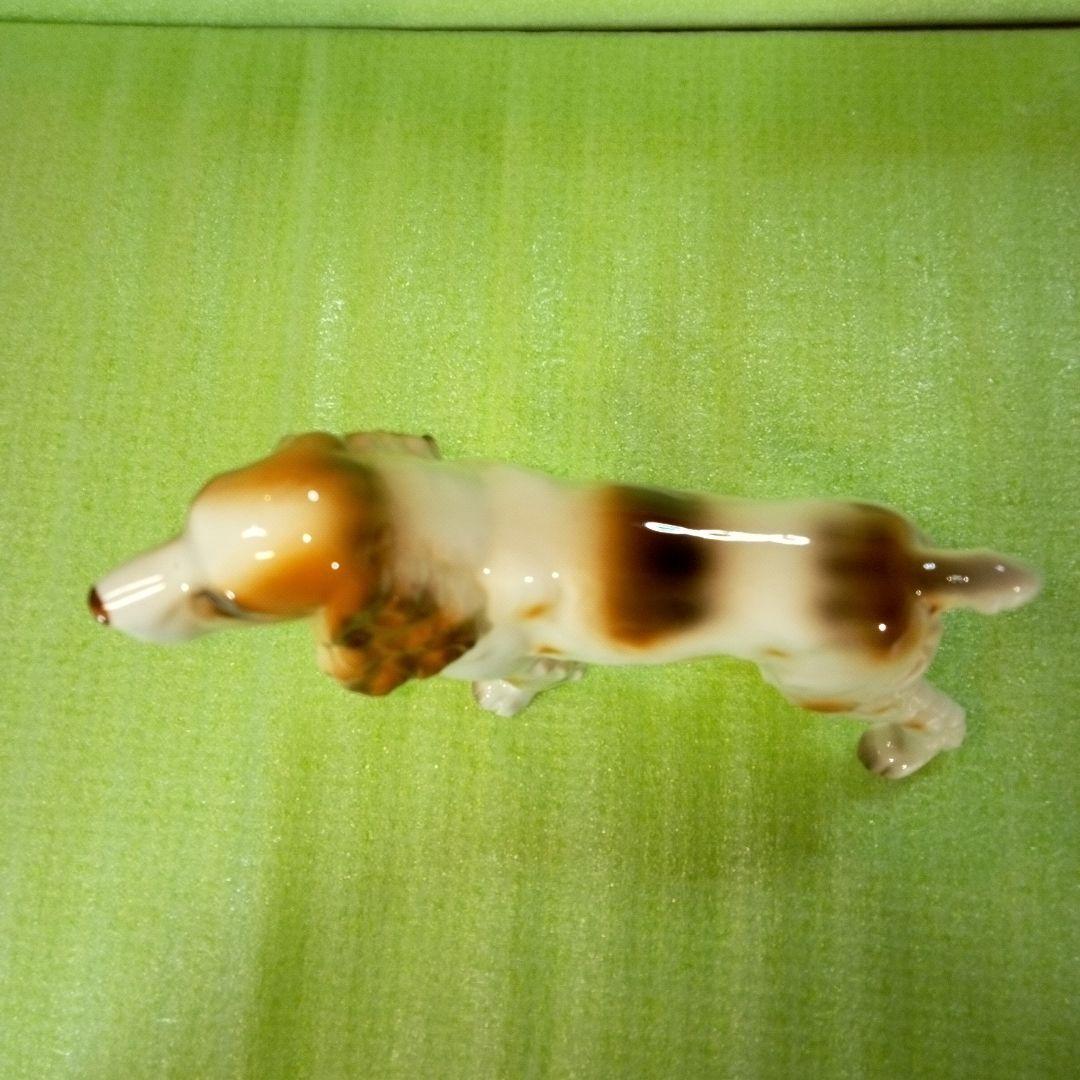 コッカー・スパニエル　犬の置物　インテリア　オブジェ　ディスプレイ　陶器製？