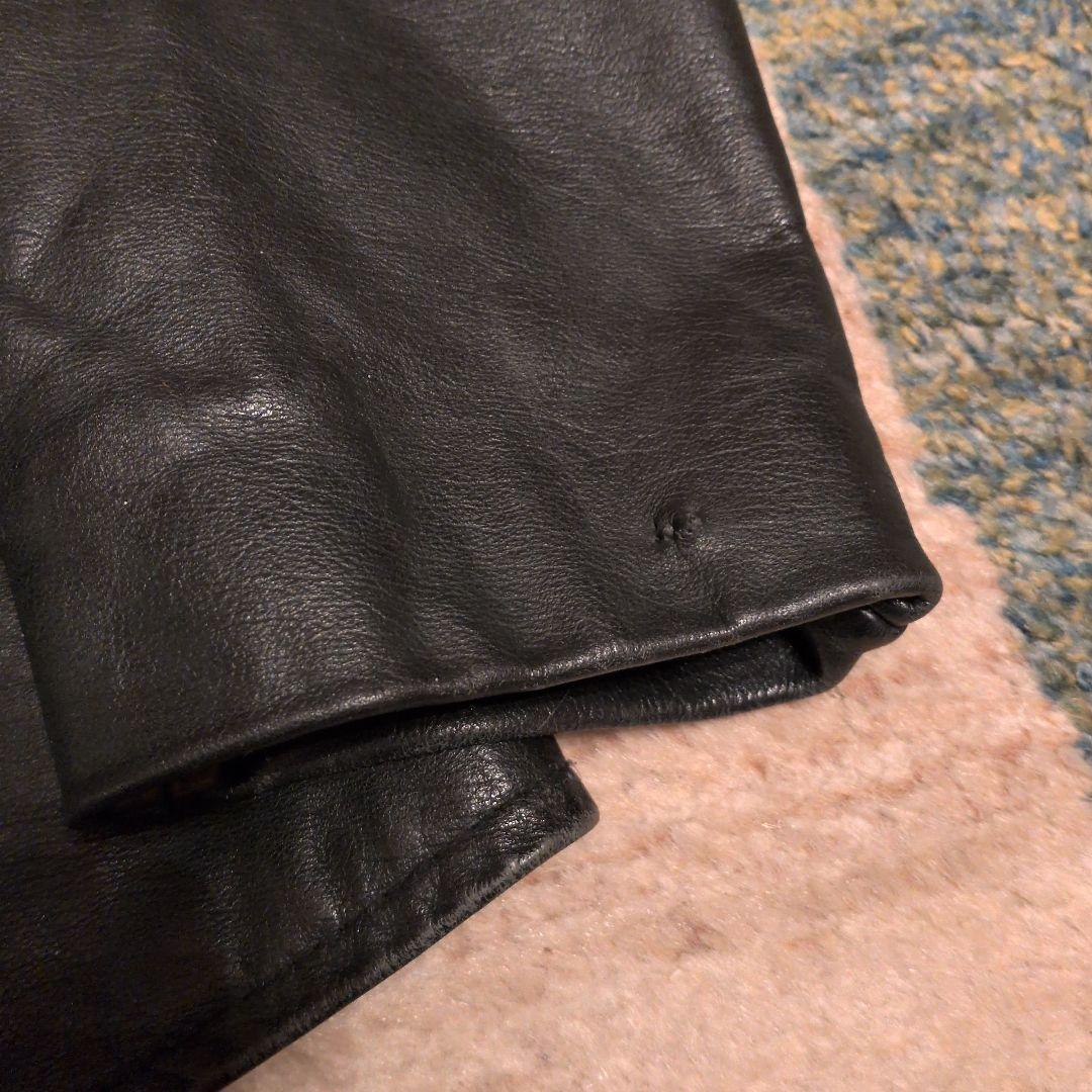 40年代〜50年代スゥエーデン製レザージャケット 黒　ゴートスキン