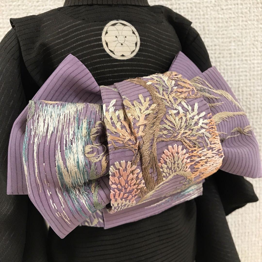 ＊ 市松人形 12号 単衣 アンティーク 絽 着物 長襦袢 帯 セット