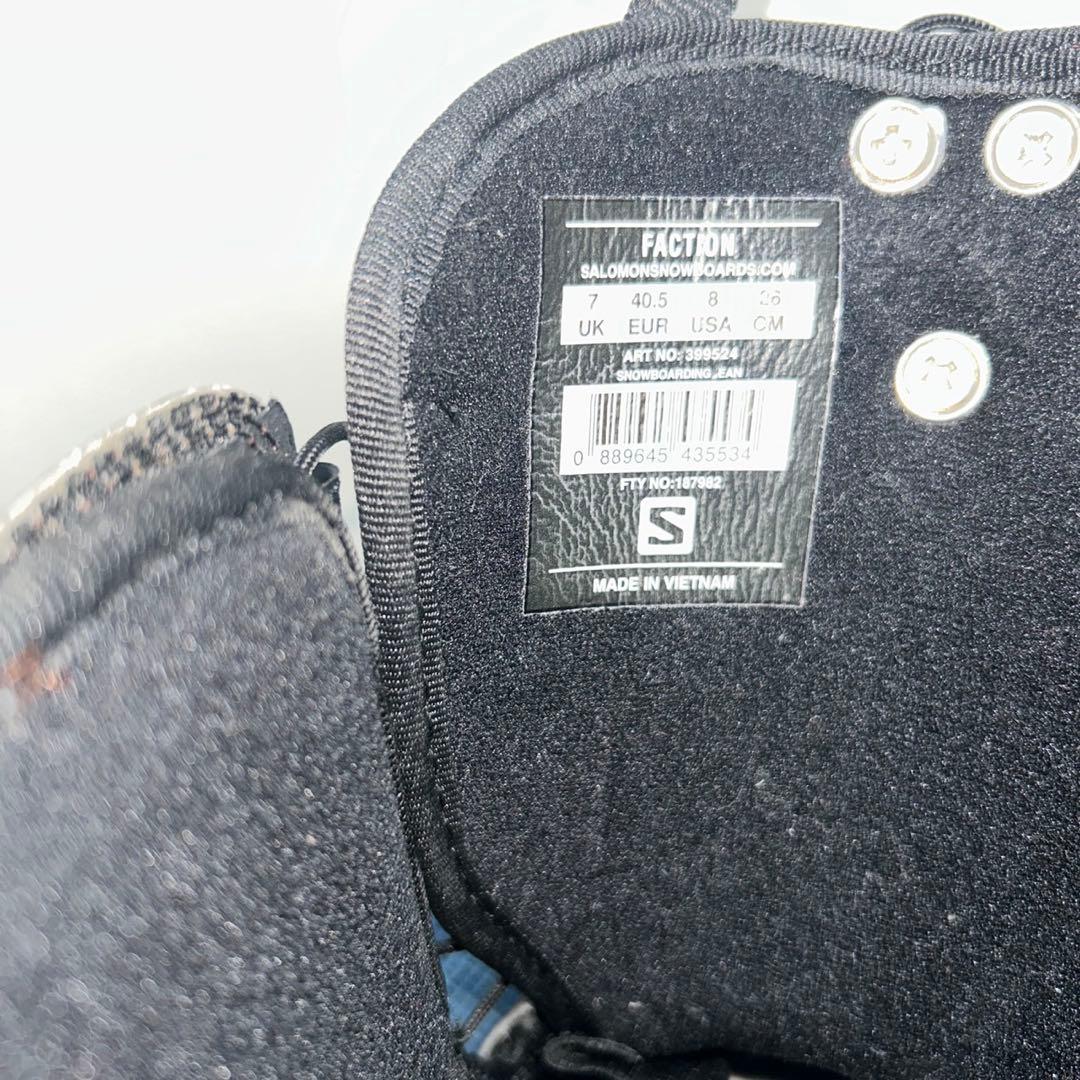 超美品SALOMON FACTION サロモン　スノーボードブーツ