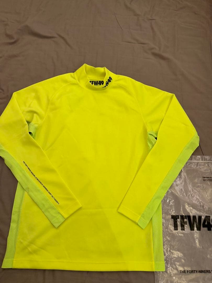 メンズウェア TFW49 LS MOCKNECK NEONYELLOW L