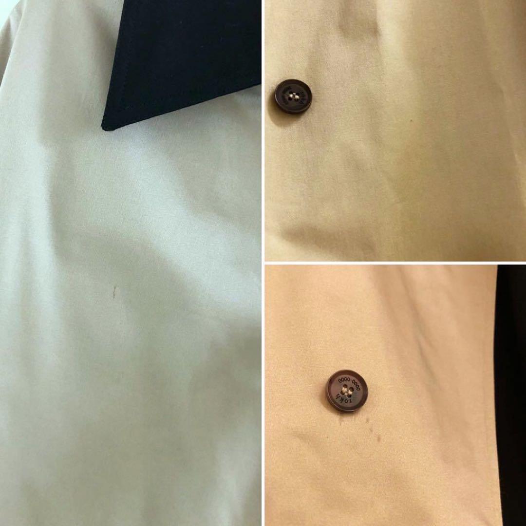 【rokh】バイカラー レイヤー ドッキング デザイン トレンチコート