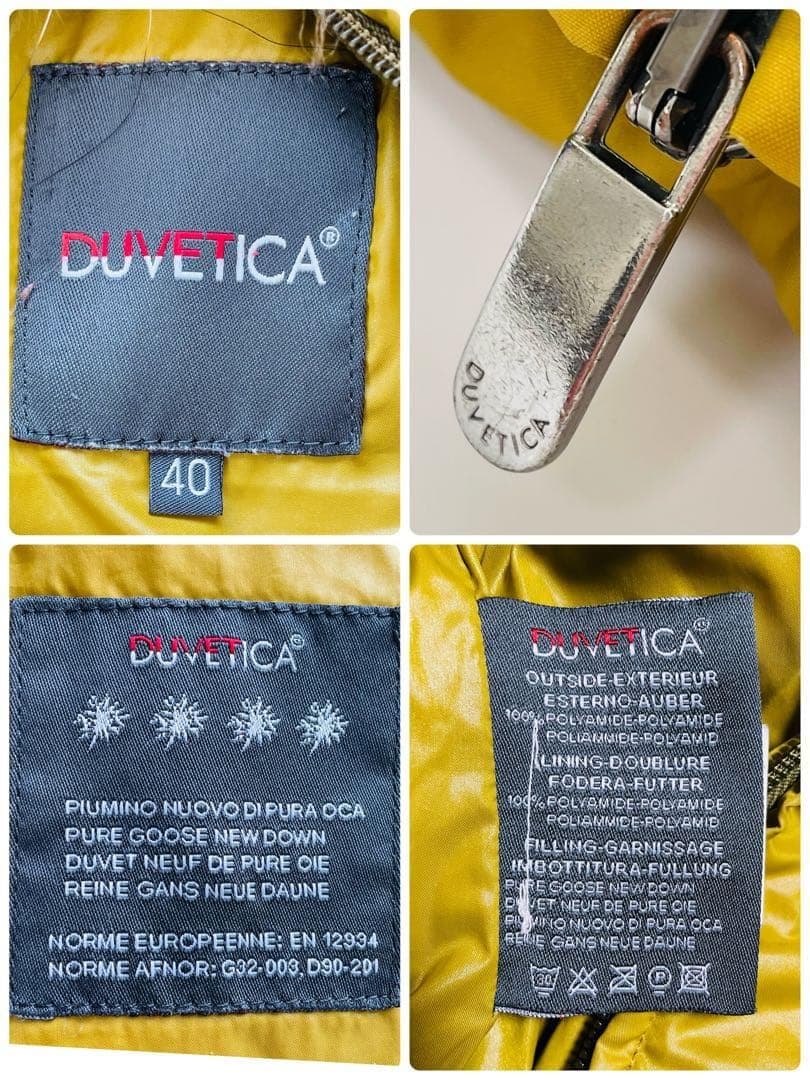 DUVETICA Adhara アダラ ラクーンファー ダウンジャケット 40