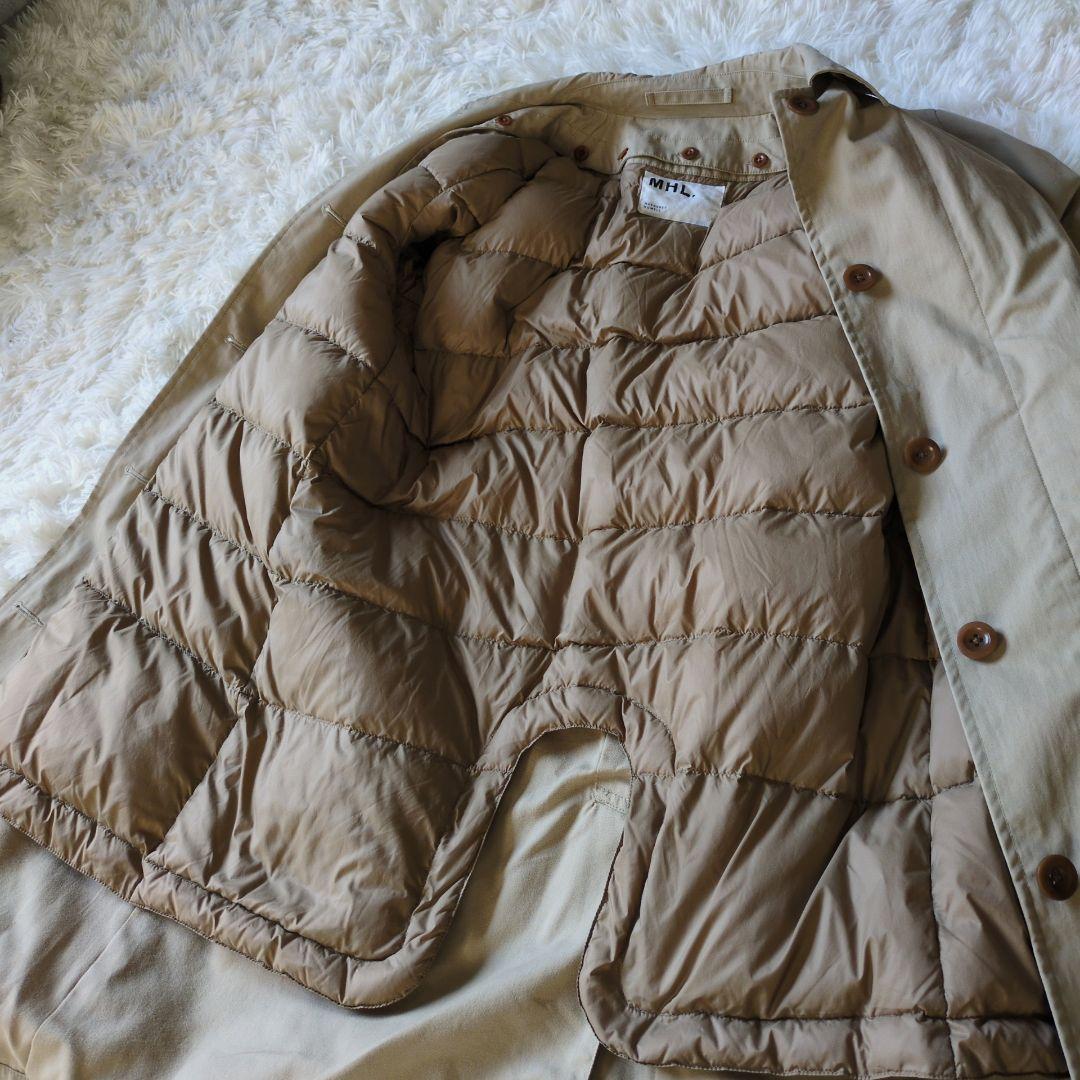 ミモミモザ様MHL. ダウンライナー付きステンカラーコート　マーガレットハウエル