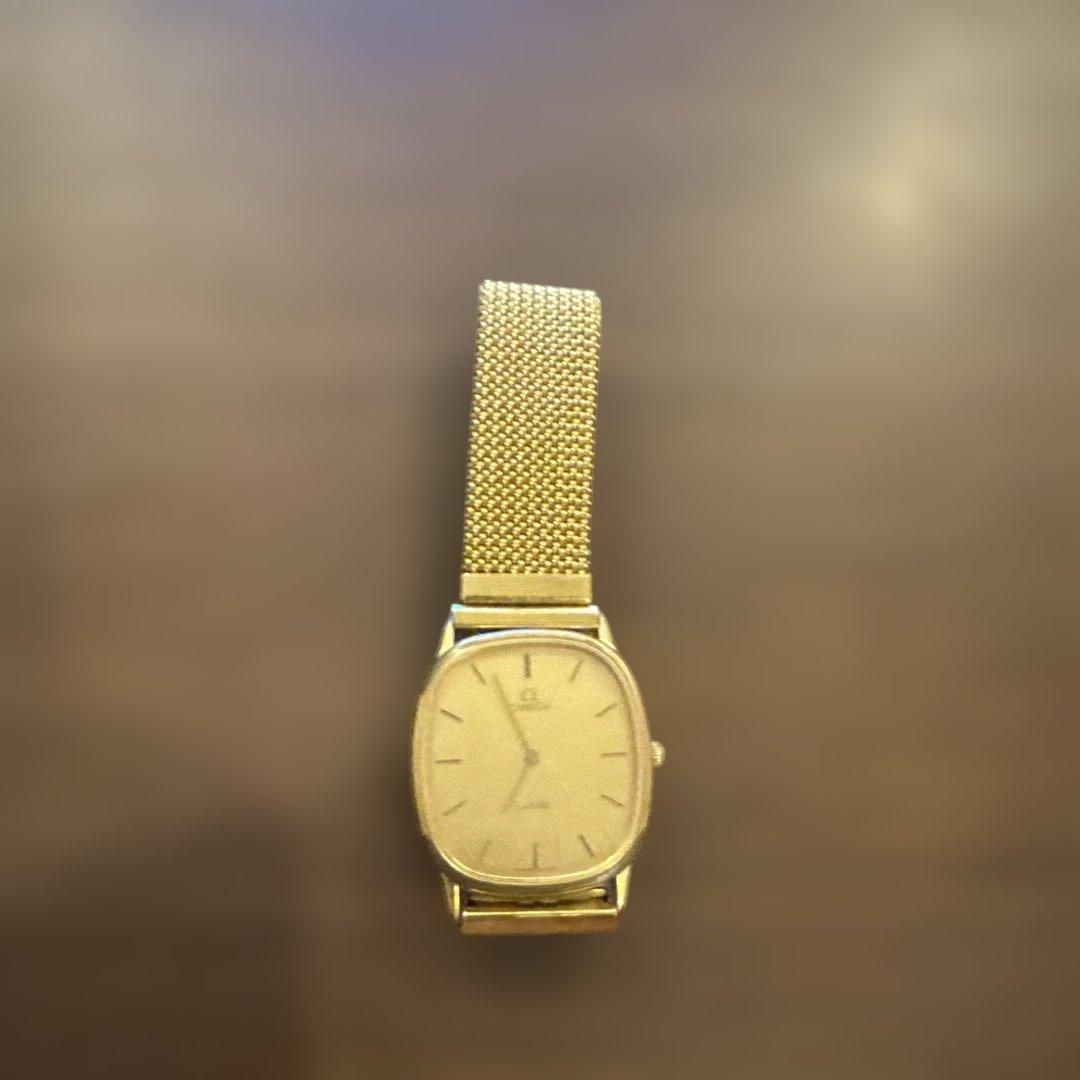 Ruby オメガ 腕時計 自動巻き デビル ゴールド 純正ベルト