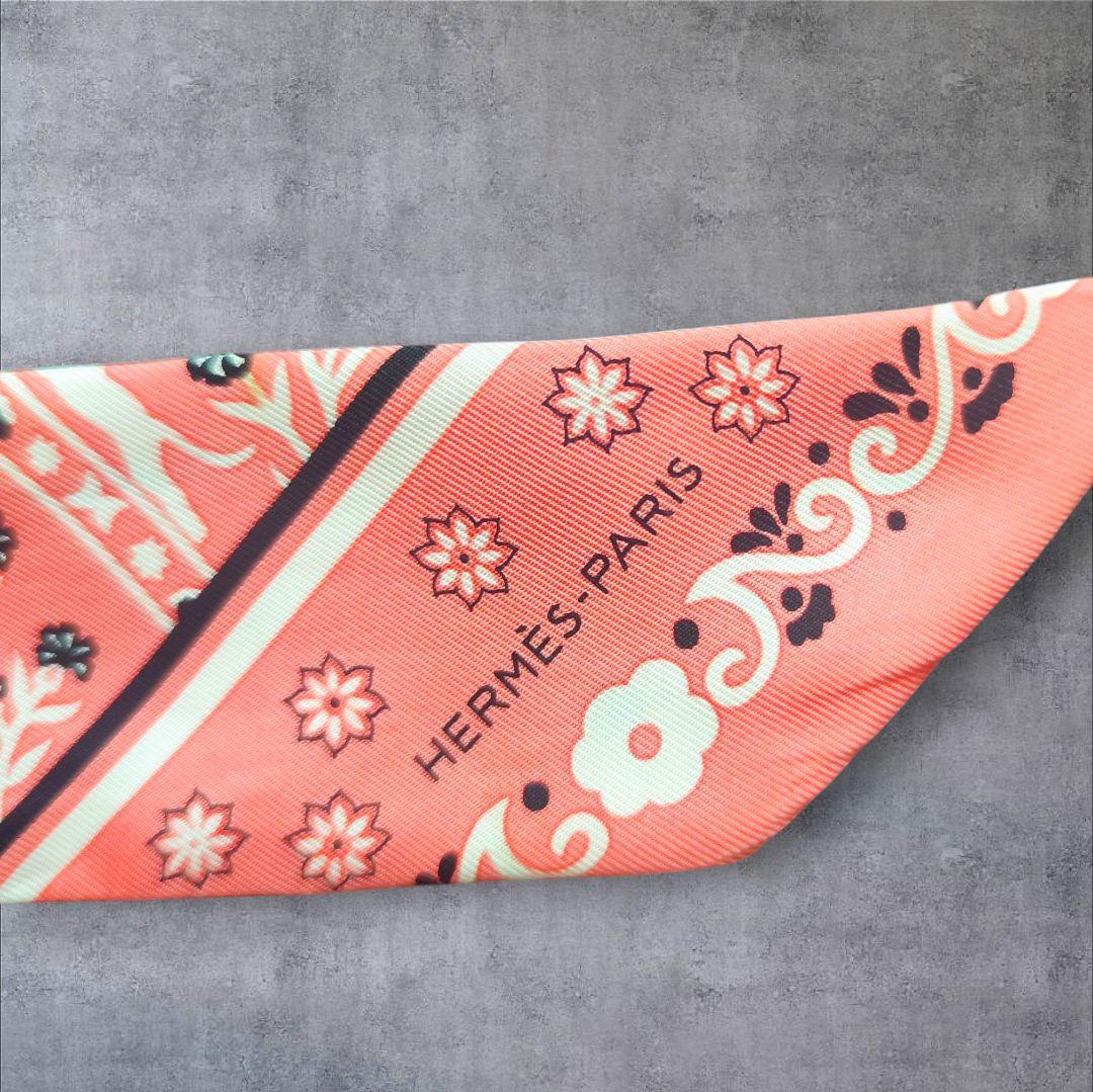 【極美品】HERMESエルメスツイリー PEUPLE DU VENT風の民ピンク