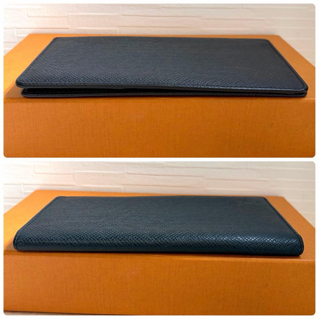 美品　ルイヴィトン　札入れ　タイガ　黒　折り財布　長財布