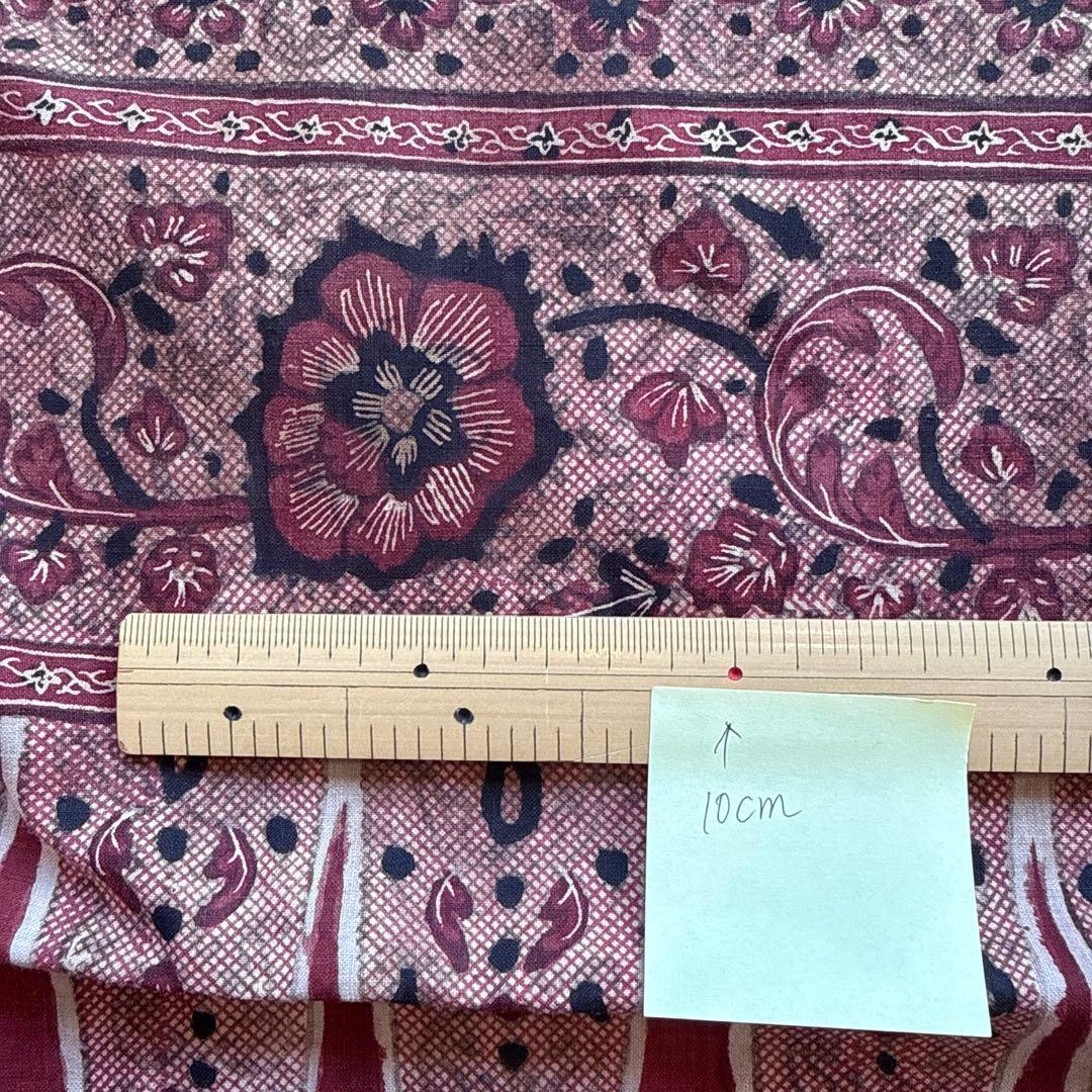 アンティーク　インド　更紗