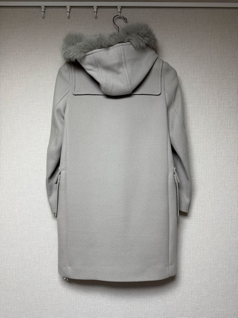 SHIPS グレー ファー付き ダッフルコート　36サイズ