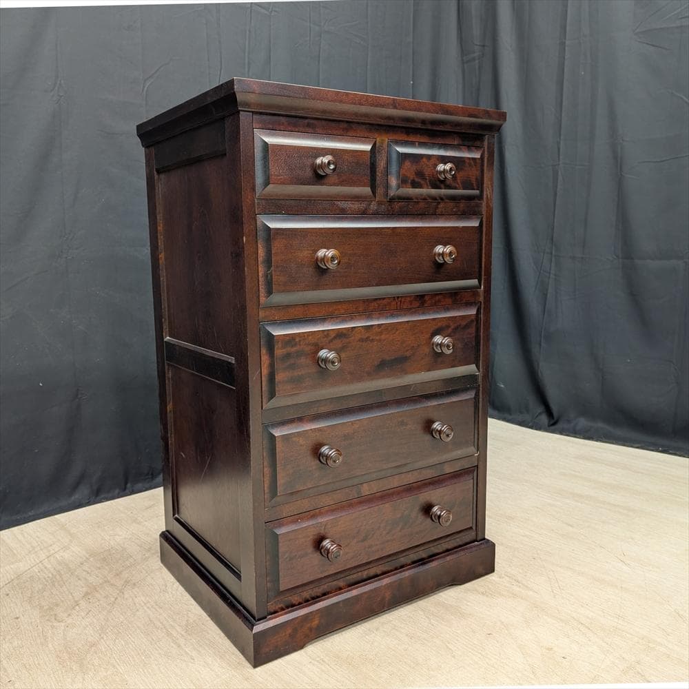 北海道民芸家具　樺 カバ材　無垢　整理箪笥　タンス　たんす　チェスト　小物