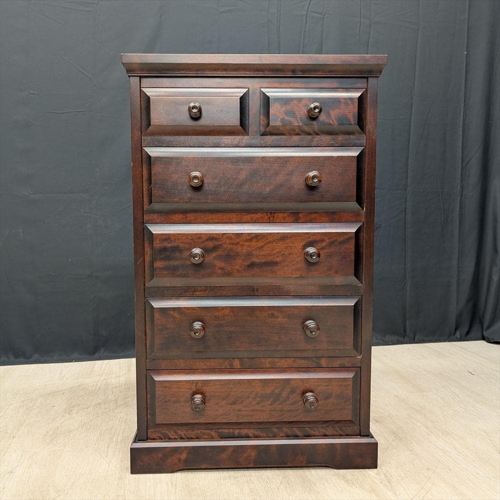 北海道民芸家具　樺 カバ材　無垢　整理箪笥　タンス　たんす　チェスト　小物