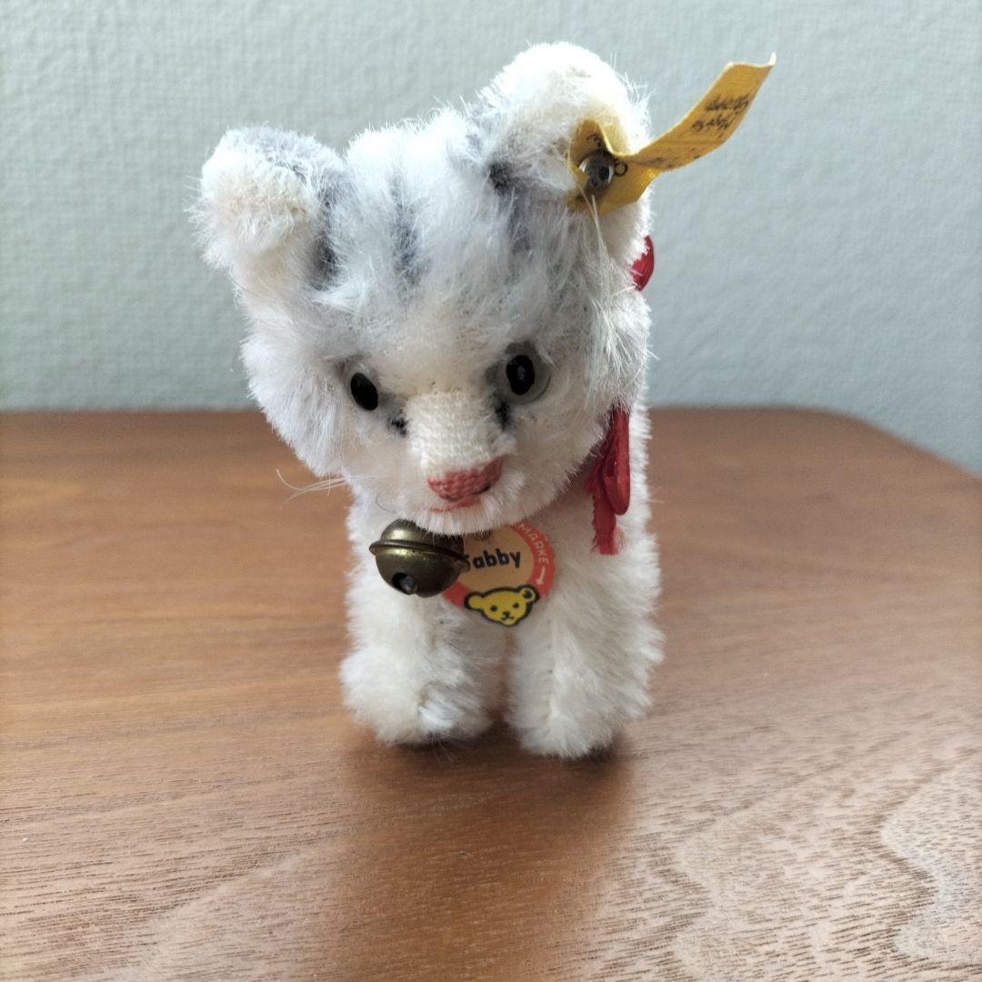 ビンテージ　シュタイフ　Tabby キャット　猫　下から２番目サイズ