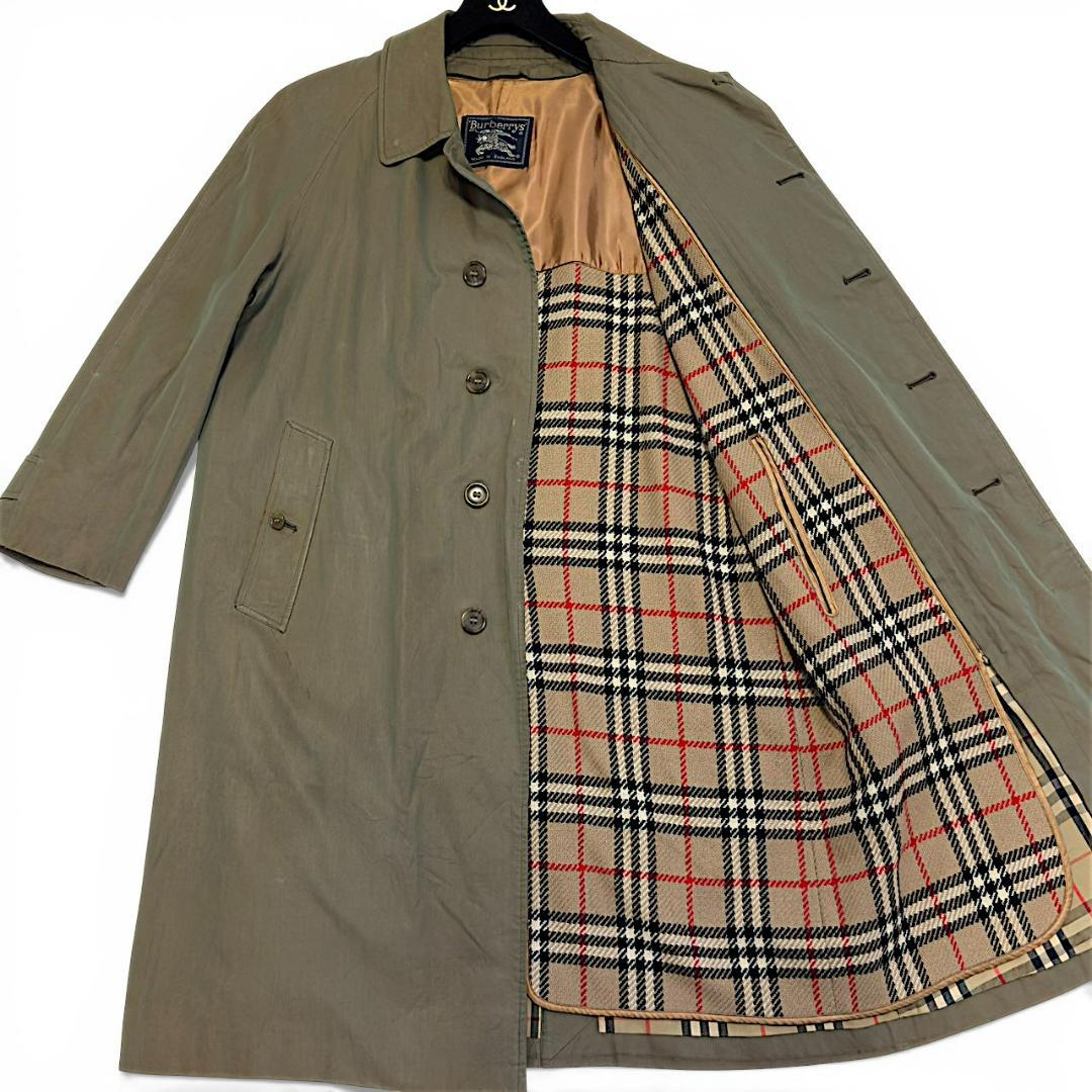 Burberry ステンカラーコート ライナー カーキ メンズ ノバチェック